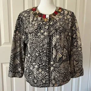Ruby Rd Jacket Ruby Rd. | Jackets & Coats | Ruby Rd Womens Size 4 Black Beige ...